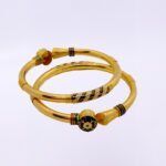 22KT Gold Bangles with Enamel work