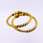 22KT Gold Bangles with Enamel work - Image 3