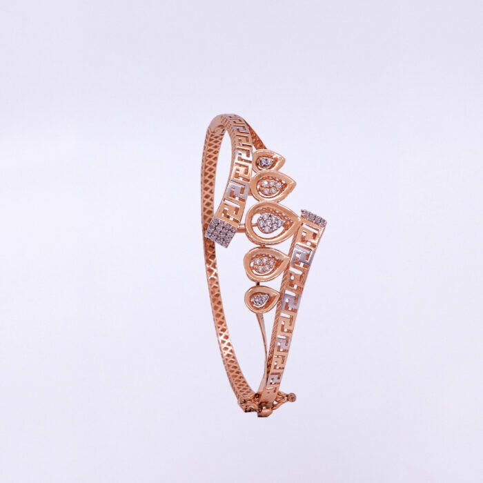 18KT Rose Gold Geometric Bracelet - Image 1
