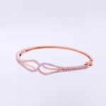 18KT Rose Gold Elegant Diamond Bracelet - Image 2