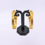 22KT Gold Enamel Floral Bangles - Image 4
