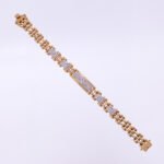 22KT Gold and Diamond Interlink Bracelet