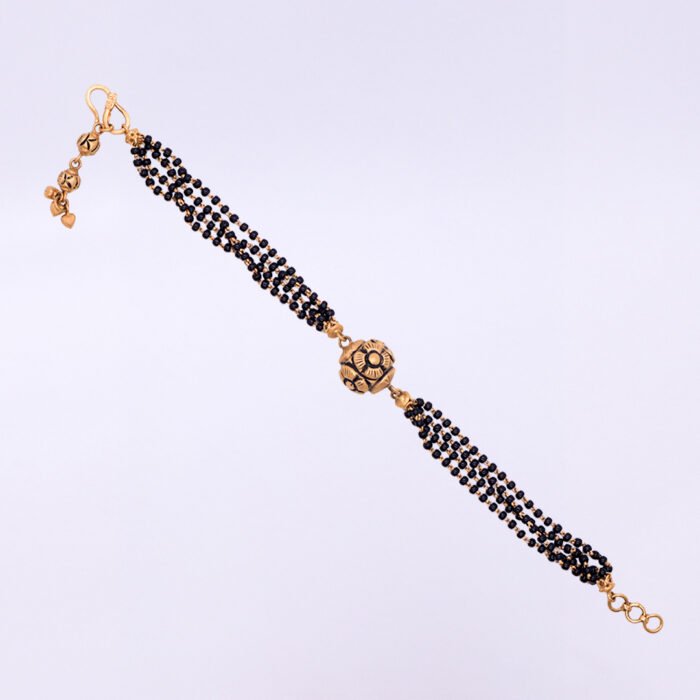 22KT Gold Both side Mangalsutra Bracelet - Image 1