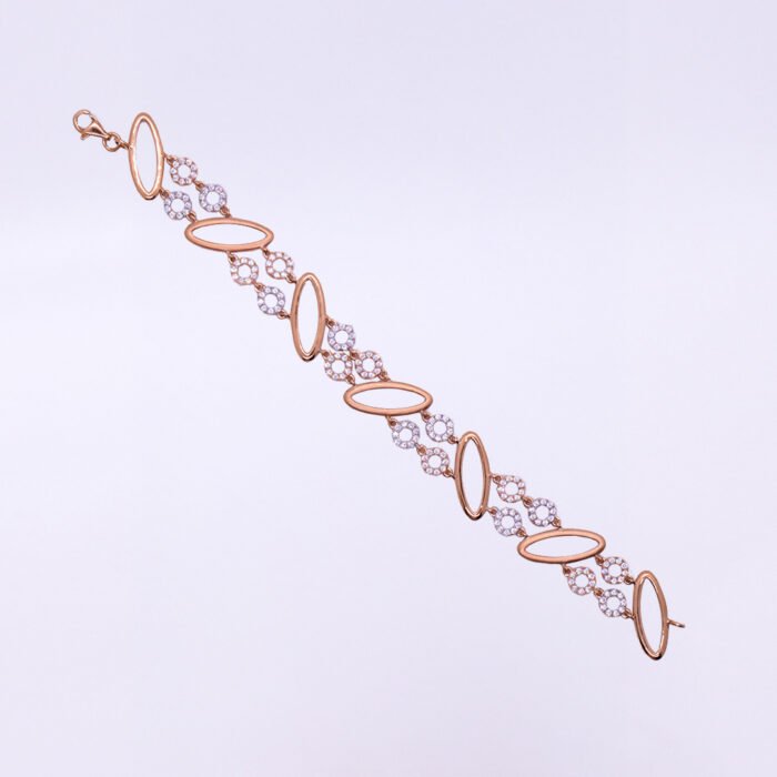 18KT Gold and Diamond Timeless Bracelet - Image 1