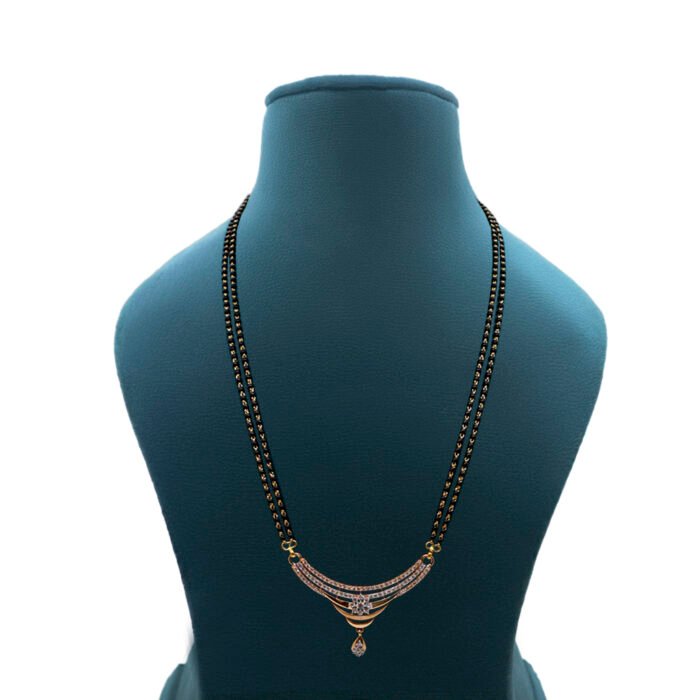 22KT Gold and Diamond Divine Mangalsutra - Image 1