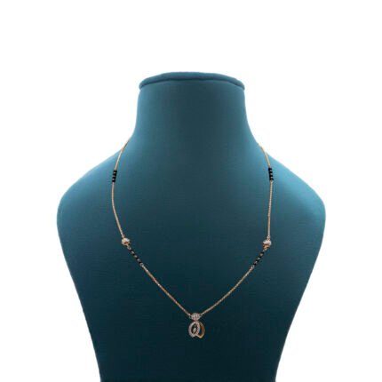 18KT Rose Gold Exquisite Lariat Mangalsutra