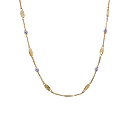 22KT Gold Elegant Chain with Beads