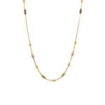 22KT Gold Chain with Beautiful Meenakari