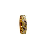 22KT Gold Eternal Band with Rhodium