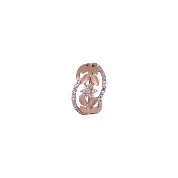 18KT Gold Floral Diamond Ring - Image 2